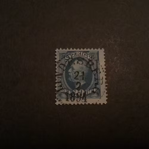 Oscar II facit nr 56 lyxstämplat LINDESBERG