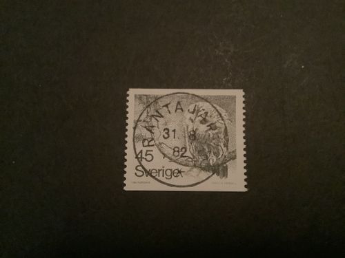 Kattuggla facit nr 1008 lyxstämplat RANTAJÄRVI