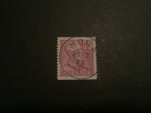 Gustaf V profil höger facit nr 280 praktstämplat MORA