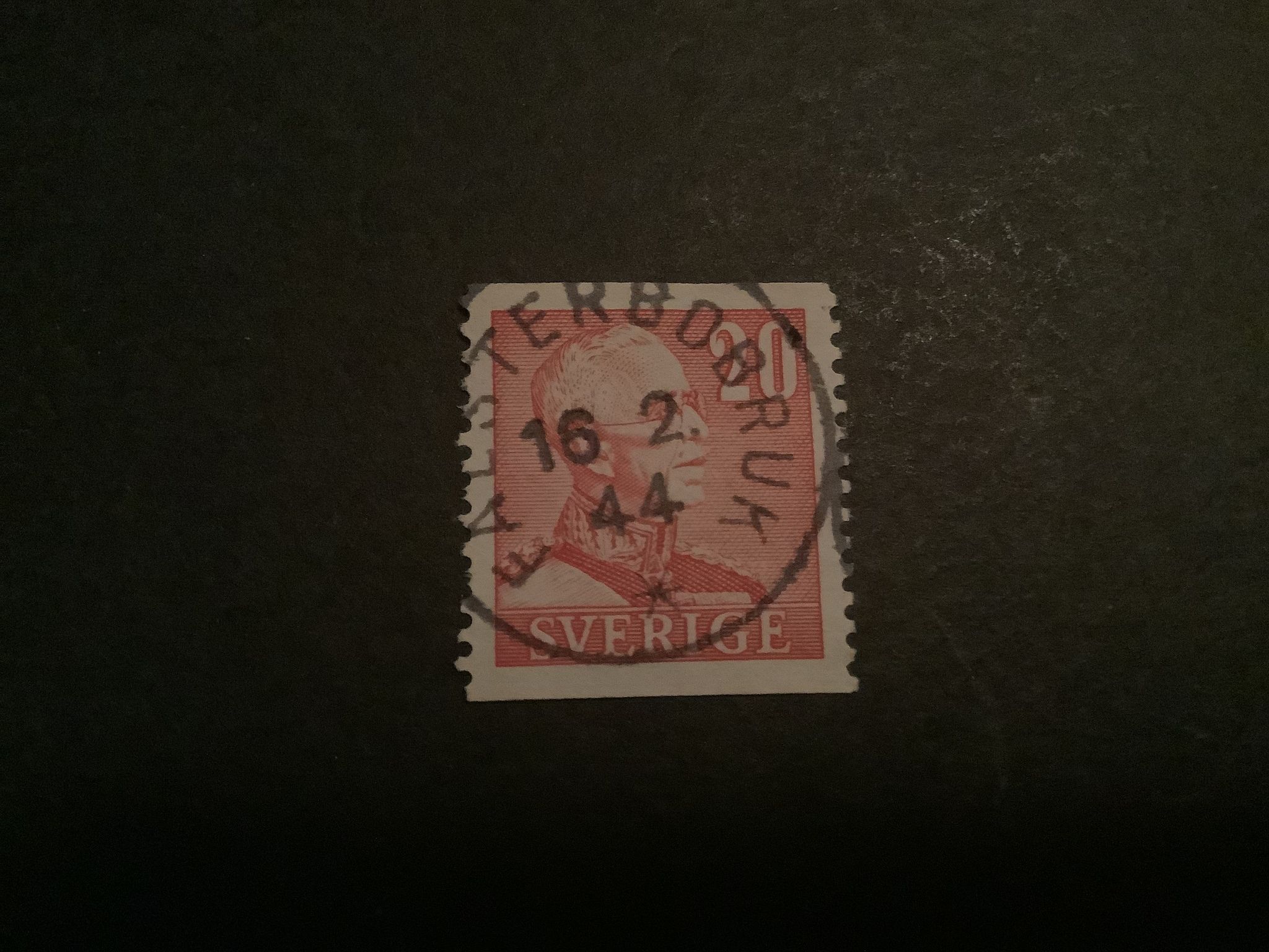 Gustaf V profil höger facit nr 276 A praktstämplat FALSTERBOBRUK