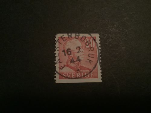 Gustaf V profil höger facit nr 276 A praktstämplat FALSTERBOBRUK