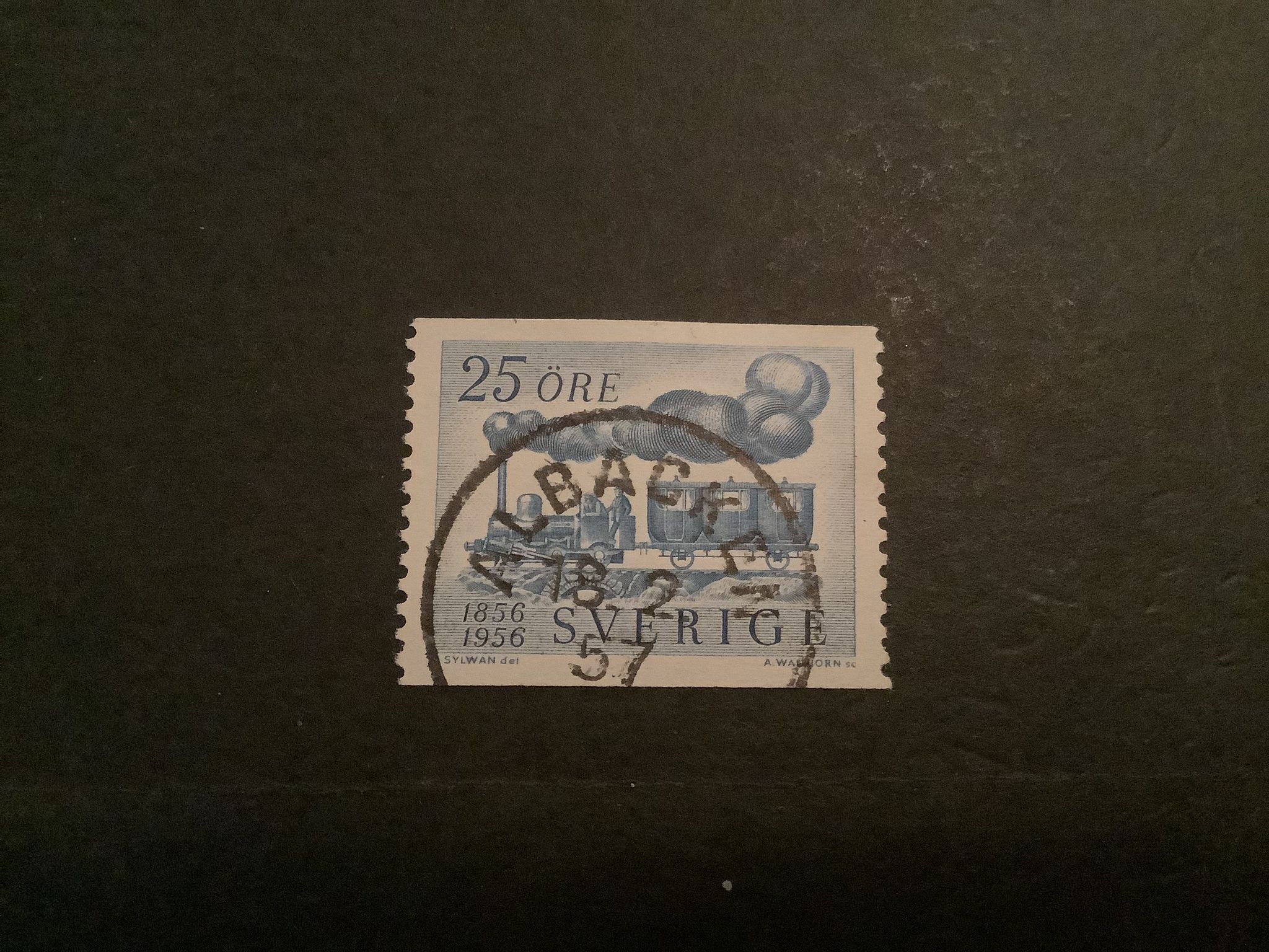 Sveriges järnvägar facit nr 484 A praktstämplat ALBACKEN