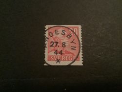 Gustaf V profil höger facit nr 276 A praktstämplat ÄNGESBYN
