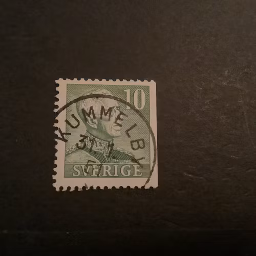 Gustaf V profil höger facit nr 274 B2 praktstämplat KUMMELBY