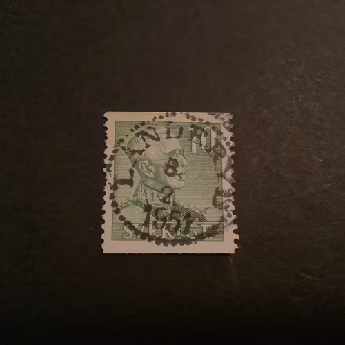 Gustaf V profil höger facit nr 274 A praktstämplat LANDERYD