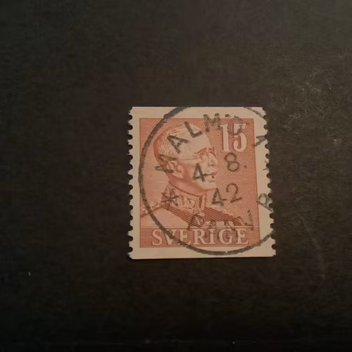 Gustaf V profil höger facit nr 275 A praktstämplat MALMÖ 1