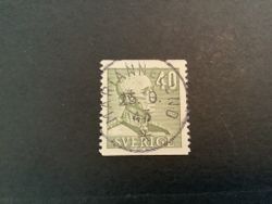 Gustaf V profil höger facit nr 281 lyxstämplat MARIANNELUND