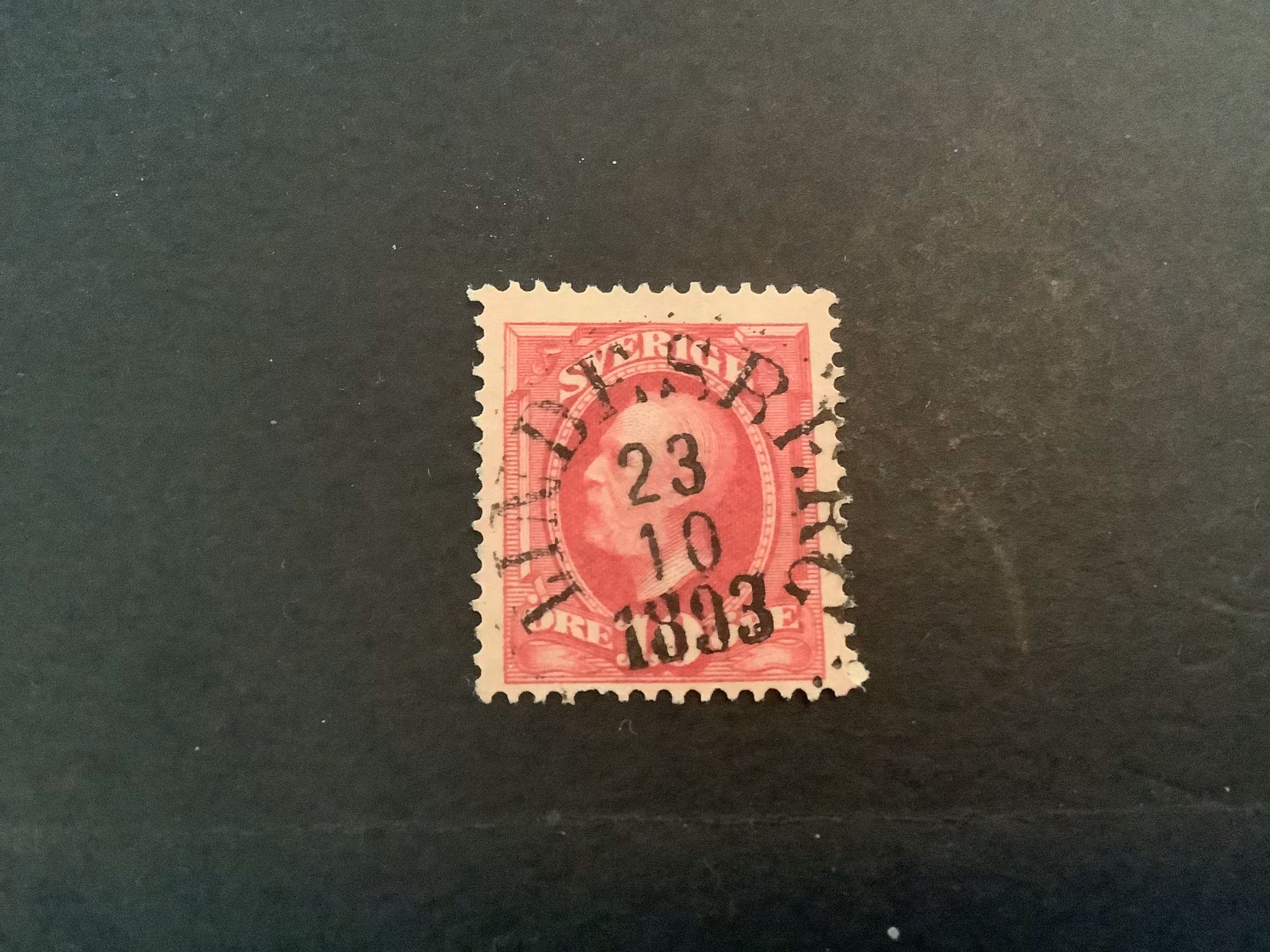 Oscar II facit nr 54 praktstämplat LINDESBERG