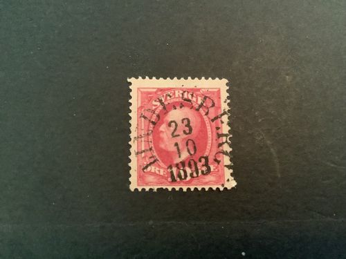 Oscar II facit nr 54 praktstämplat LINDESBERG