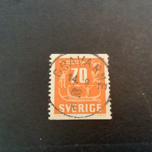 Hällristningar facit nr 462 praktstämplat GRAVARNE