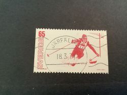 VM på skidor 1974 facit nr 856 lyxstämplat JÄRFÄLLA 1