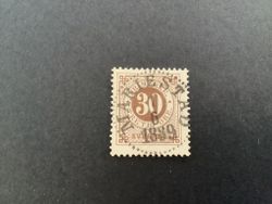 Ringtyp med posthorn facit nr 47  lyxstämplat MARIESTAD