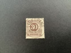 Ringtyp med posthorn facit nr 47 lyxstämplat LIDKÖPING
