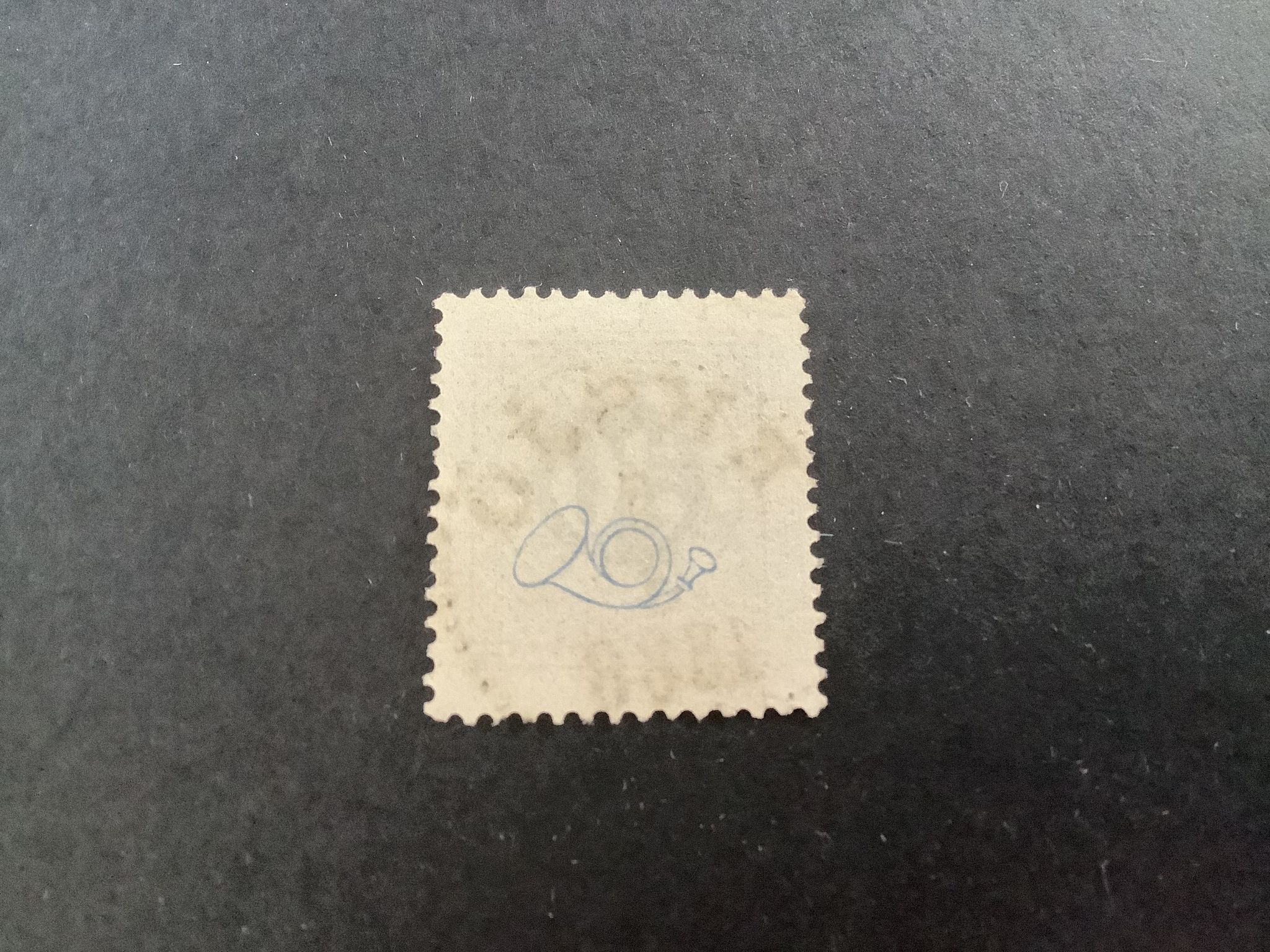 Ringtyp med posthorn facit nr 47 Nornemark lyxstämplat EKSJÖ