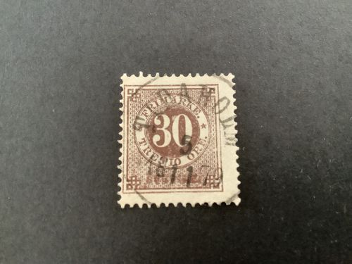 Ringtyp T 13 facit nr 35 praktstämplat TIDAHOLM