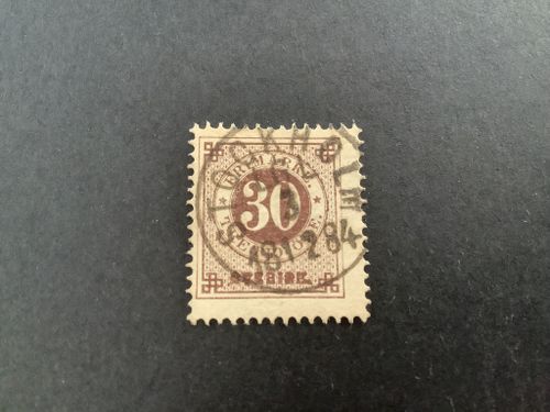 Ringtyp T 13 facit nr 35 praktstämplat STOCKHOLM LGL