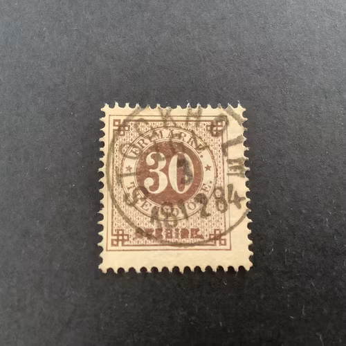 Ringtyp T 13 facit nr 35 praktstämplat STOCKHOLM LGL