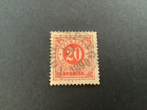 Ringtyp med posthorn facit nr 46 praktstämplat NORRKÖPING