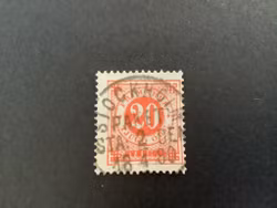 Ringtyp T 13 facit nr 33 praktstämplat STOCKHOLM Staden Paket