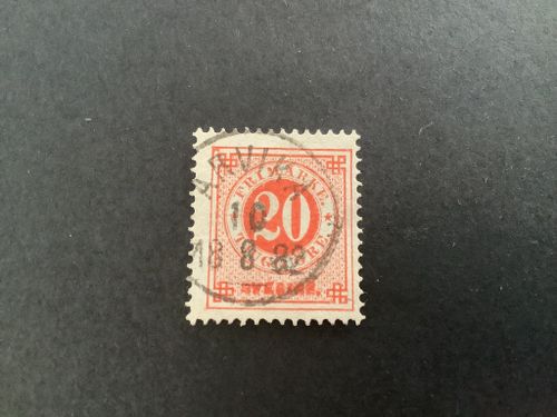 Ringtyp T 13 facit nr 33 praktstämplat ARVIKA