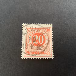 Ringtyp T 13 facit nr 33 praktstämplat ARVIKA