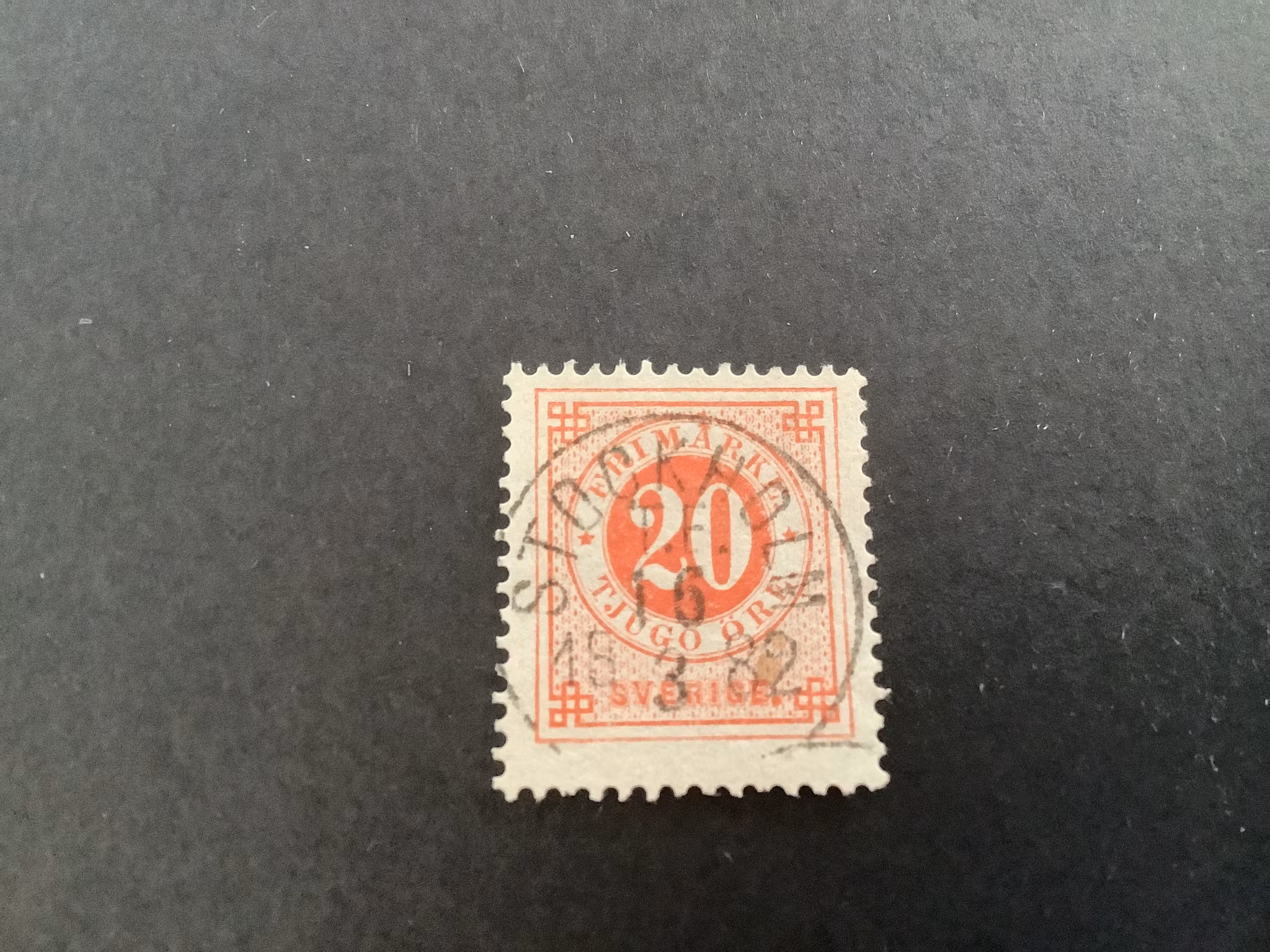 Ringtyp T 13 facit nr 33 praktstämplat STOCKHOLM