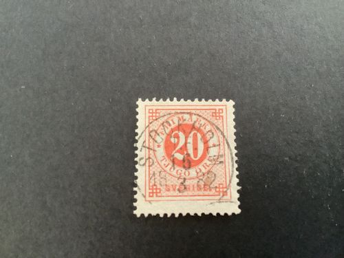 Ringtyp T 13 facit nr 33 praktstämplat STOCKHOLM