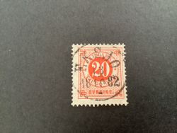 Ringtyp T 13 facit nr 33 lyxstämplat EKSJÖ
