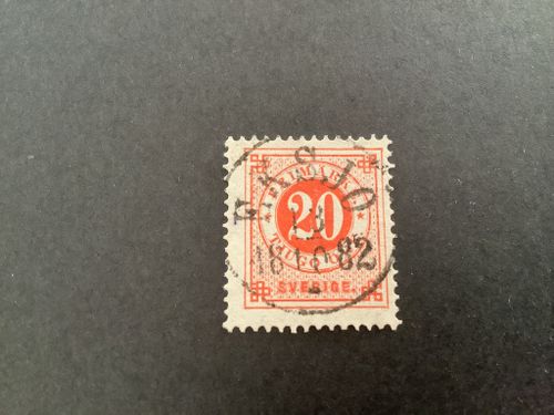 Ringtyp T 13 facit nr 33 lyxstämplat EKSJÖ