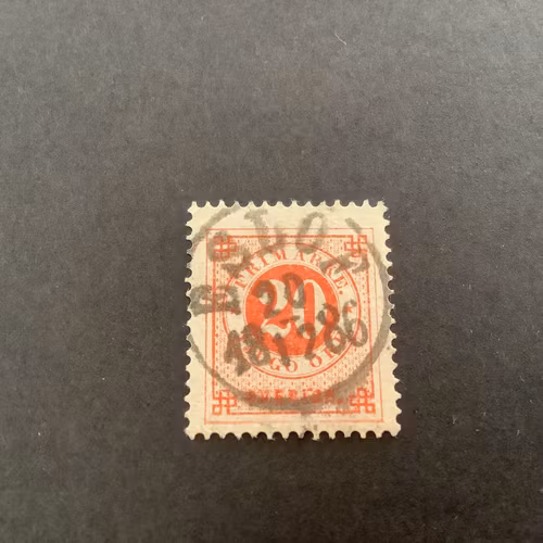 Ringtyp T 13 facit nr 33 praktstämplat ESLÖF