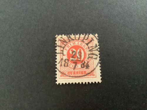 Ringtyp T 13 facit nr 33 praktstämplat LINKÖPING