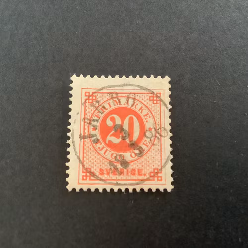 Ringtyp T 13 facit nr 33 praktstämplat JÄRBO