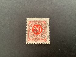 Ringtyp T 13 facit nr 33 praktstämplat FURUSUND