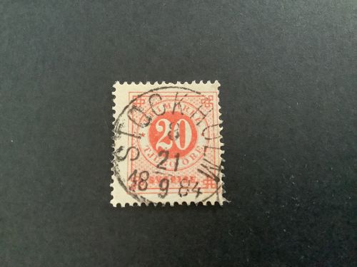 Ringtyp T 13 facit nr 33 praktstämplat STOCKHOLM 8