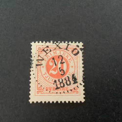 Ringtyp T 13 facit nr 33 lyxstämplat WEXIÖ