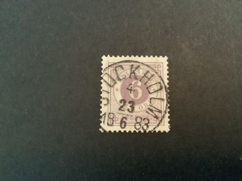 Ringtyp T 13 facit nr 31 praktstämplat STOCKHOLM