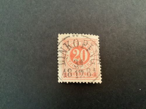 Ringtyp T 13 facit nr 33 lyxstämplat LINKÖPING