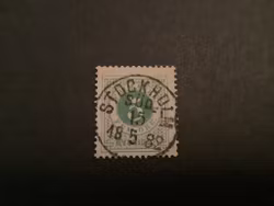 Ringtyp T 13 facit nr 30 lyxstämplat STOCKHOLM SÖD.