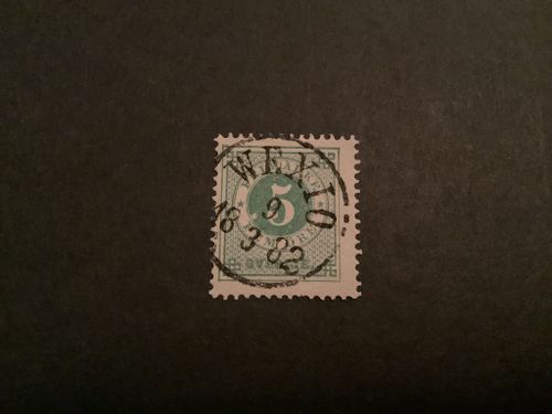 Ringtyp T 13 facit nr 30 praktstämplat WEXIÖ