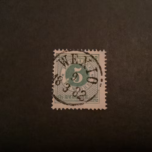 Ringtyp T 13 facit nr 30 praktstämplat WEXIÖ