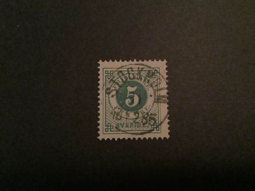Ringtyp T 13 facit nr 30 praktstämplat STOCKHOLM