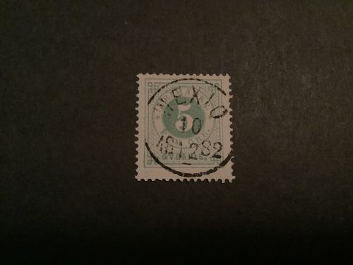 Ringtyp T 13 facit nr 30 lyxstämplat WEXIÖ