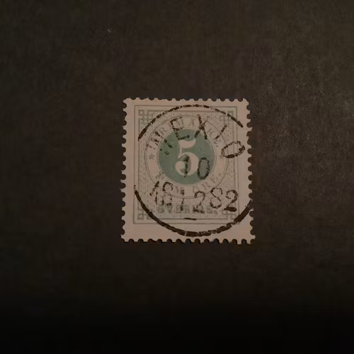 Ringtyp T 13 facit nr 30 lyxstämplat WEXIÖ