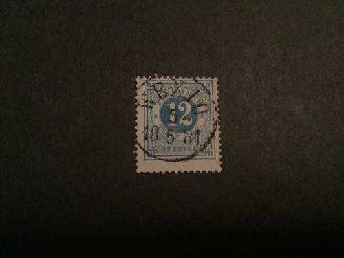 Ringtyp T 13 facit nr 32 lyxstämplat WEXIÖ