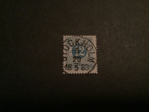 Ringtyp T 13 facit nr 32 lyxstämplat STOCKHOLM 5