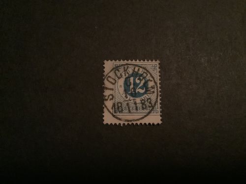 Ringtyp T 13 facit nr 32 praktstämplat STOCKHOLM C