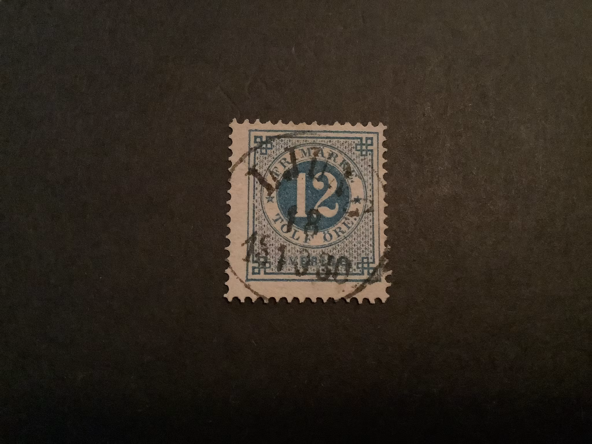 Ringtyp T 13 facit nr 32 lyxstämplat LJUNG kort tand