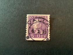 Gustaf V profil vänster facit nr 175 A lyxstämplat VALLA