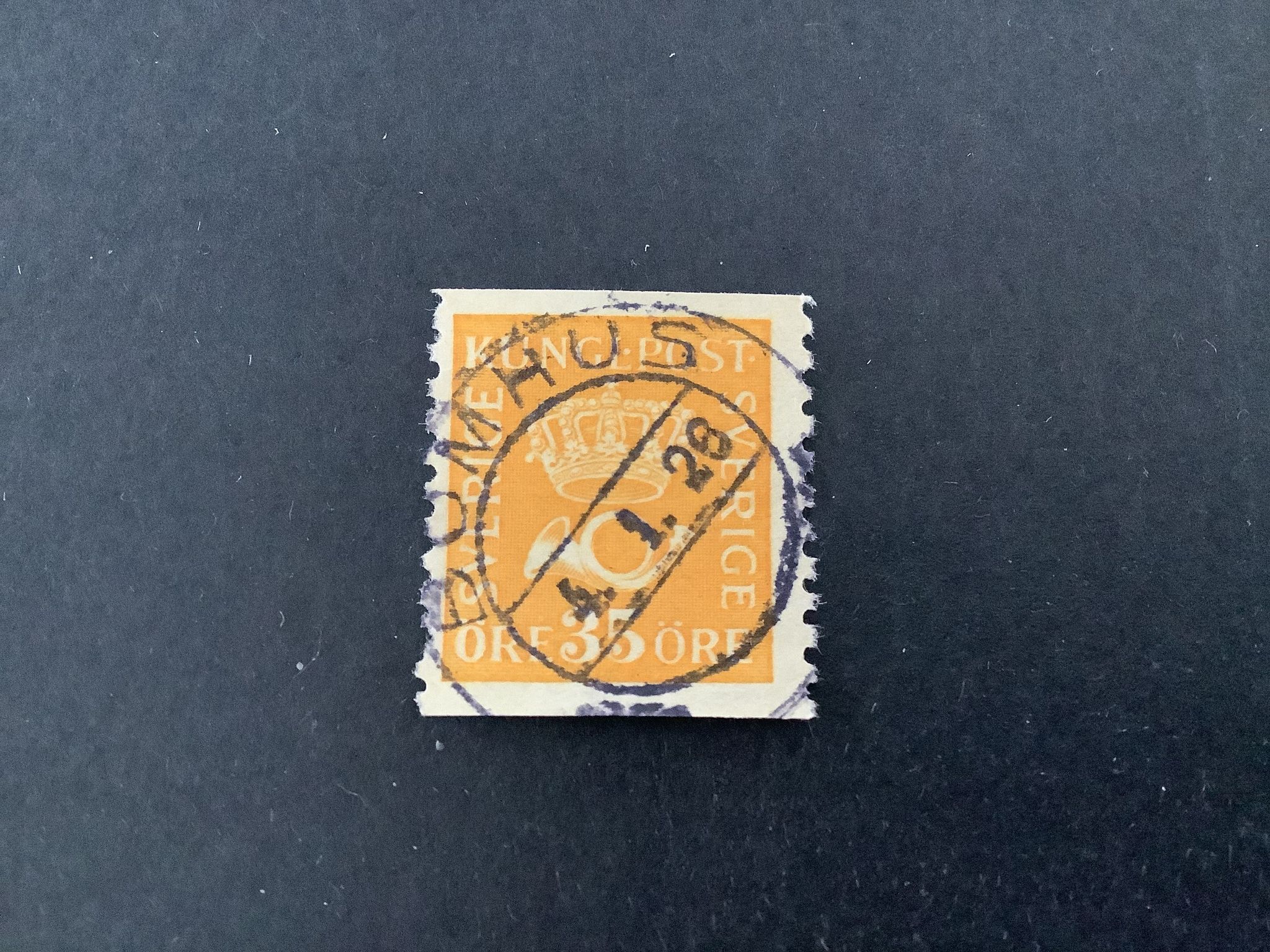 Postemblem facit nr 157 praktstämplat BOMHUS