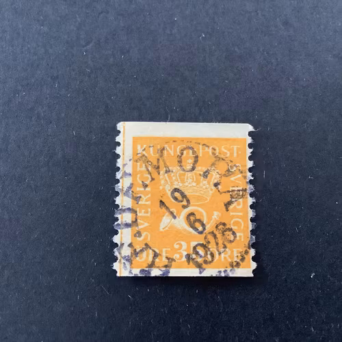 Postemblem facit nr 157 praktstämplat HEDEMORA